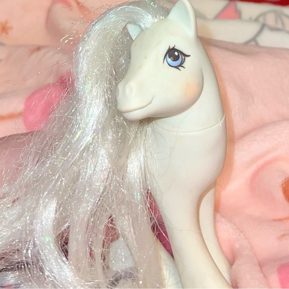 VTG 1989 My Little Pony G1 Bridal Beauty Wedding Bride Pony Hasbro White Doves - Picture 6 of 16